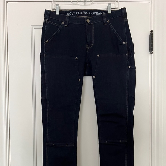 Dovetail Workwear Maven Slim Power Stretch Denim, Size 12/30 - Picture 8 of 10